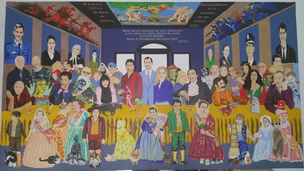 El cuadro, titulado Celebra la vida.