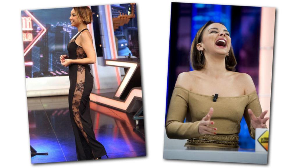 Chenoa en dos imágenes de sus 'descuidos'.