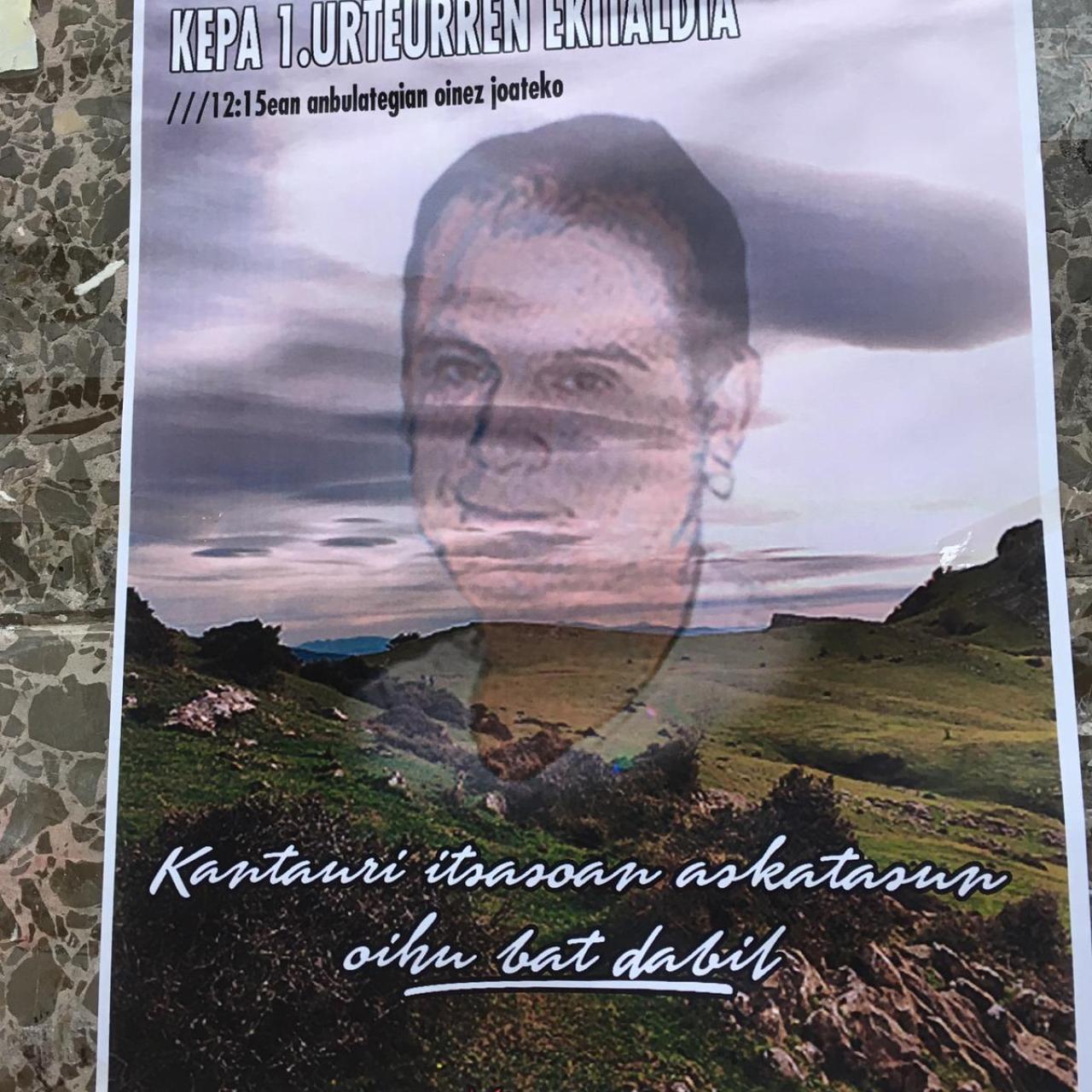 Homenaje al etarra Kepa del Hoyo.