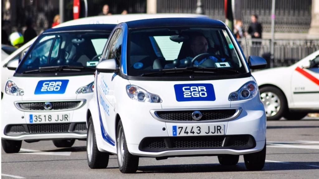 Vehículos Car2go y taxi, imagen de archivo.