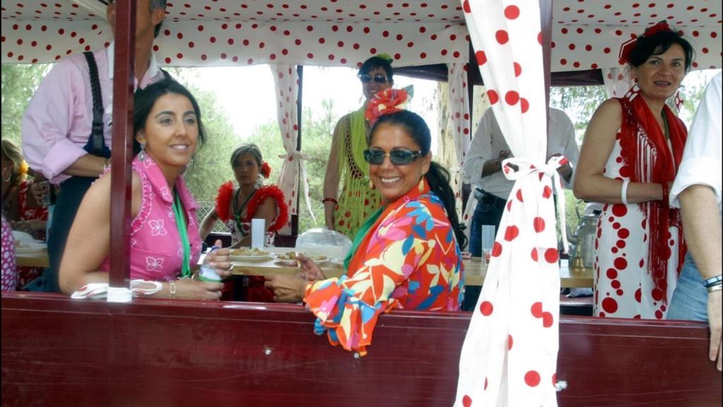 Isabel Pantoja y amigos en El Rocío.