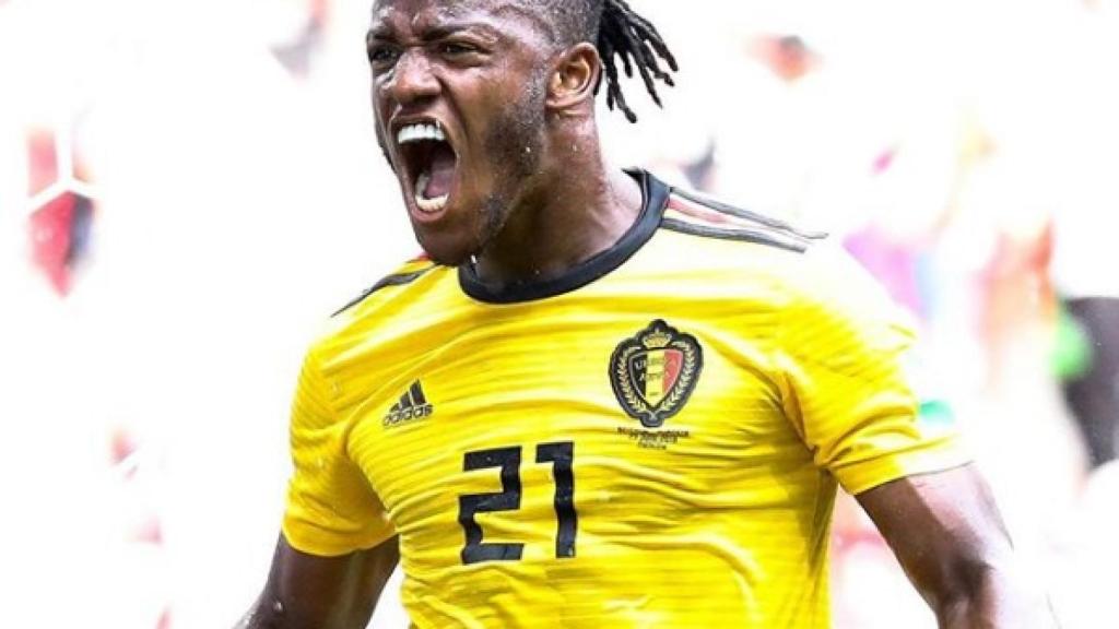 Michy Batshuayi, durante un partido con Bélgica. Foto: Instagram (@mbatshuayi)
