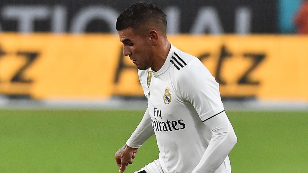 Theo Hernández, ante el Manchester United