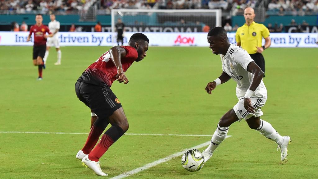 Vinicius, ante el Manchester United