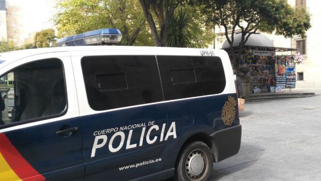 Furgón de la Policía Nacional de Salamanca