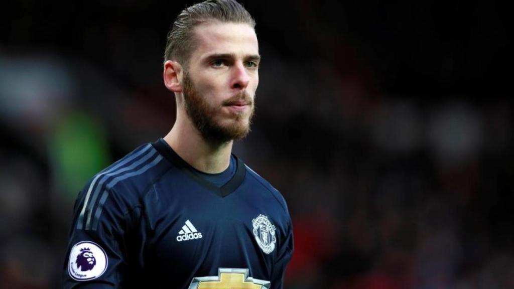 De Gea durante un partido del Manchester Unied