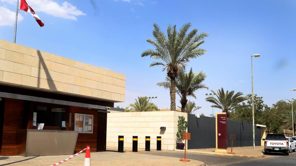 Vista exterior de la Embajada de Canadá en Riad (Arabia Saudí).