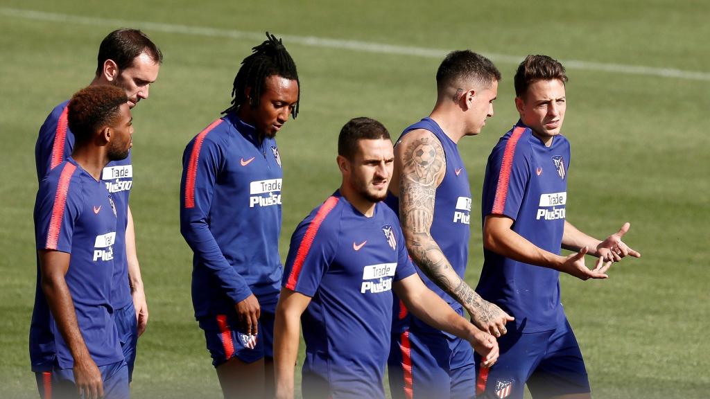 Koke durante un entrenamiento en pretemporada