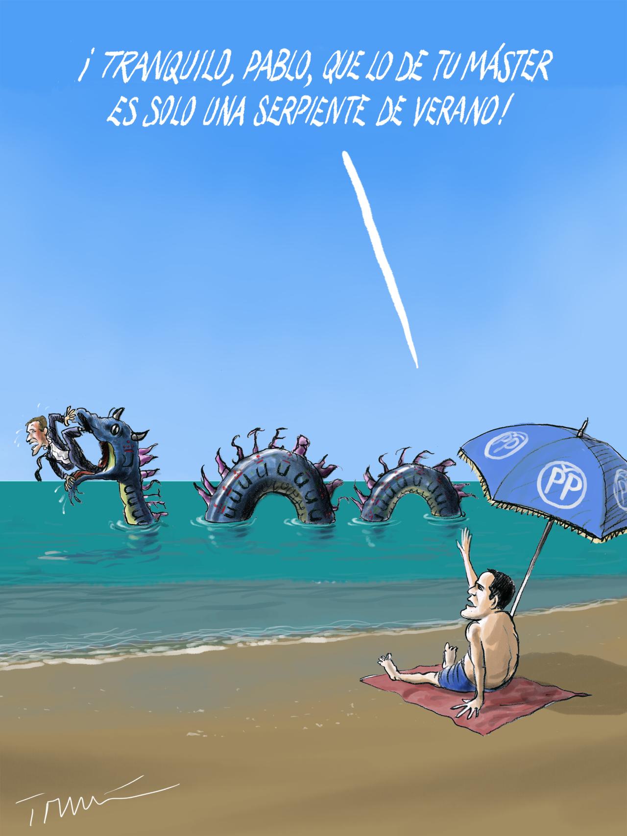 Inofensiva serpiente de verano