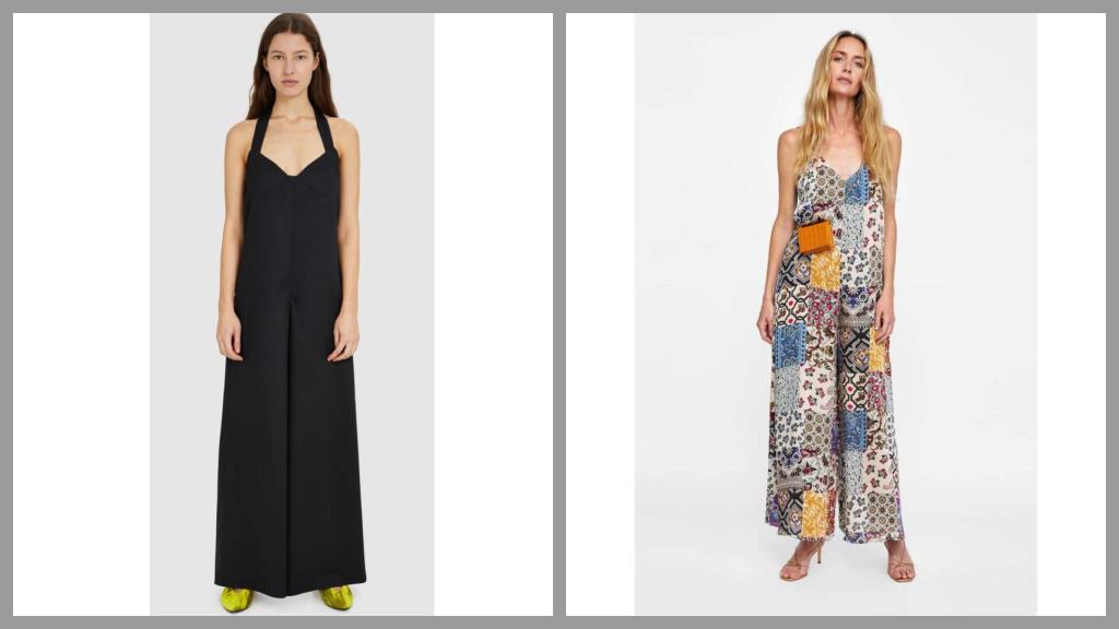 Los monos 'oversize': izq. de Bimba y Lola y dcha. de Zara.