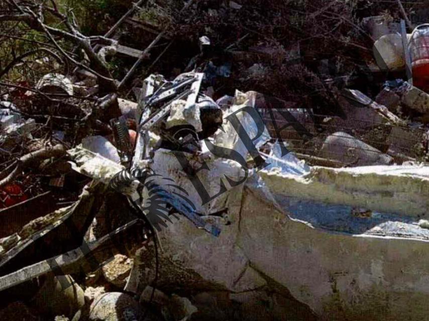 El frigorífico localizado en la vivienda de Alcanar.