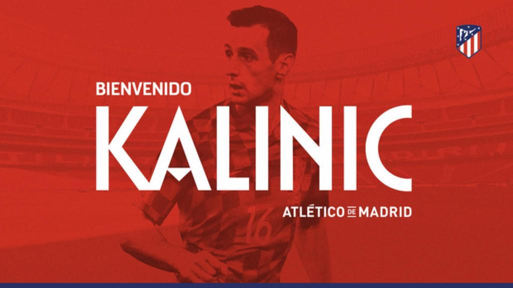 Así ha anunciado el Atlético el fichaje de Kalinic. Foto: atleticodemadrid.com