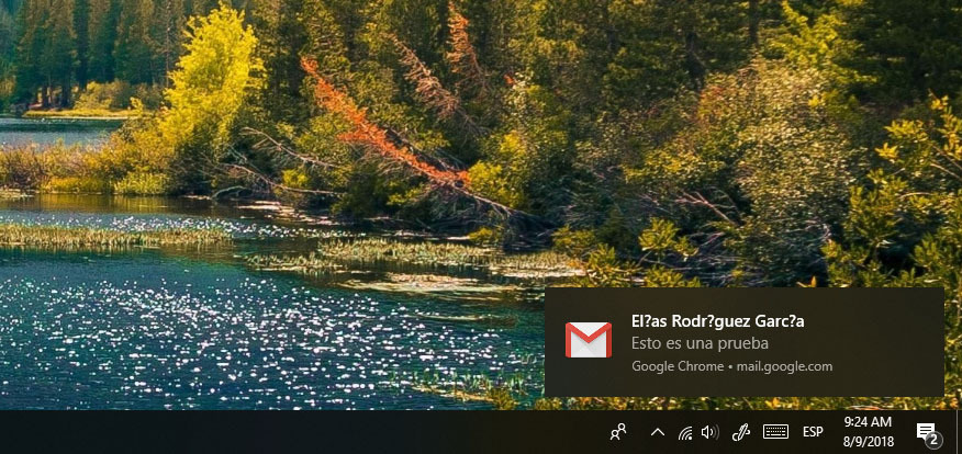 notificaciones google chrome windows 10