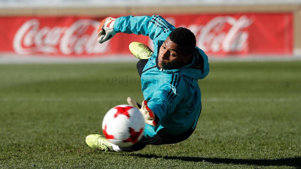 Moha Ramos,, durante un entrenamiento.