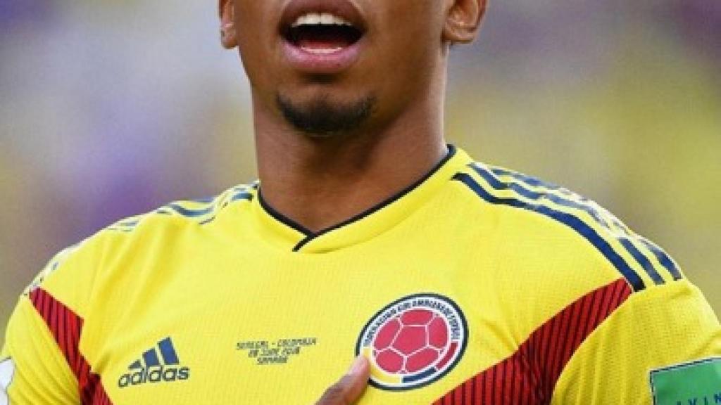 Mojica durante un partido con Colombia. Foto: Instagram (@johanmojica)