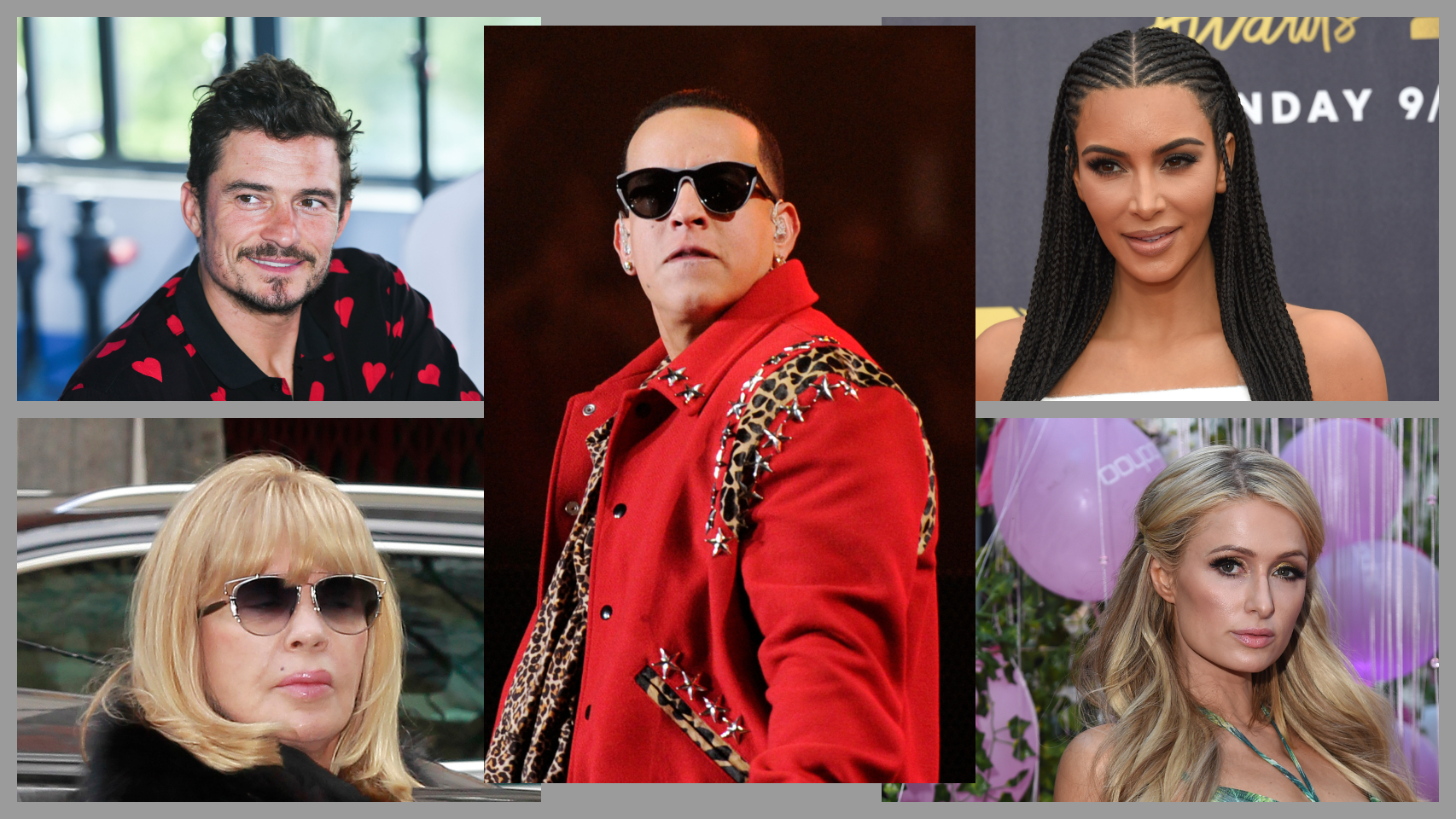 Daddy Yankee con otras 'celebrities'.