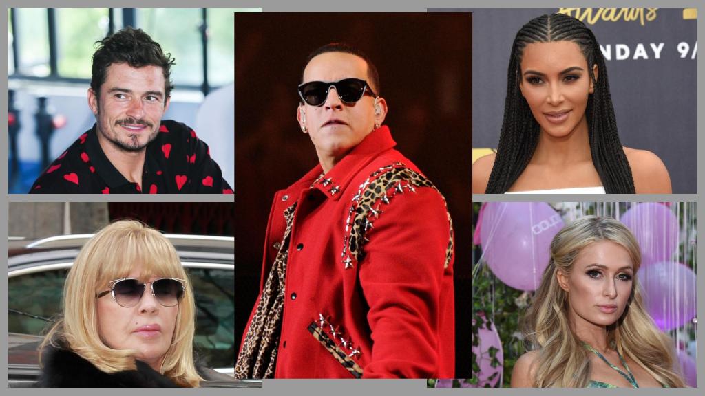 Daddy Yankee con otras 'celebrities'.