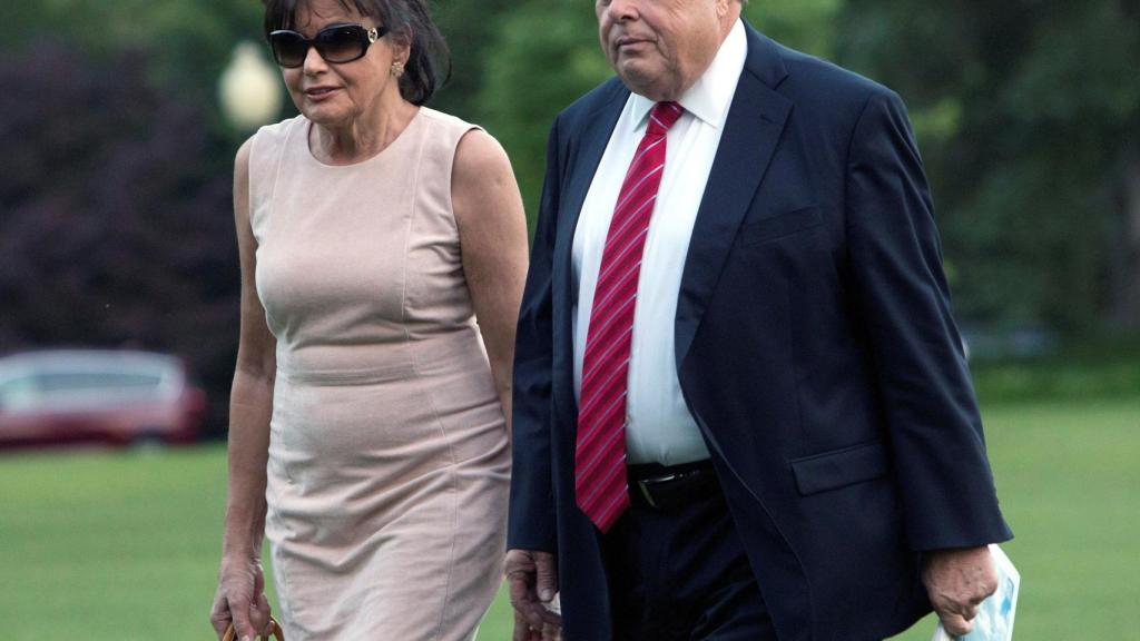 Los padres de Melania Trump, Viktor y Amalija Knavs. Archivo.