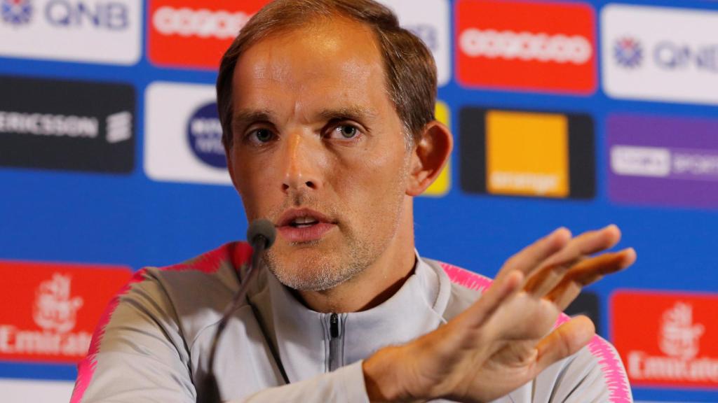 Thomas Tuchel en la rueda de prensa