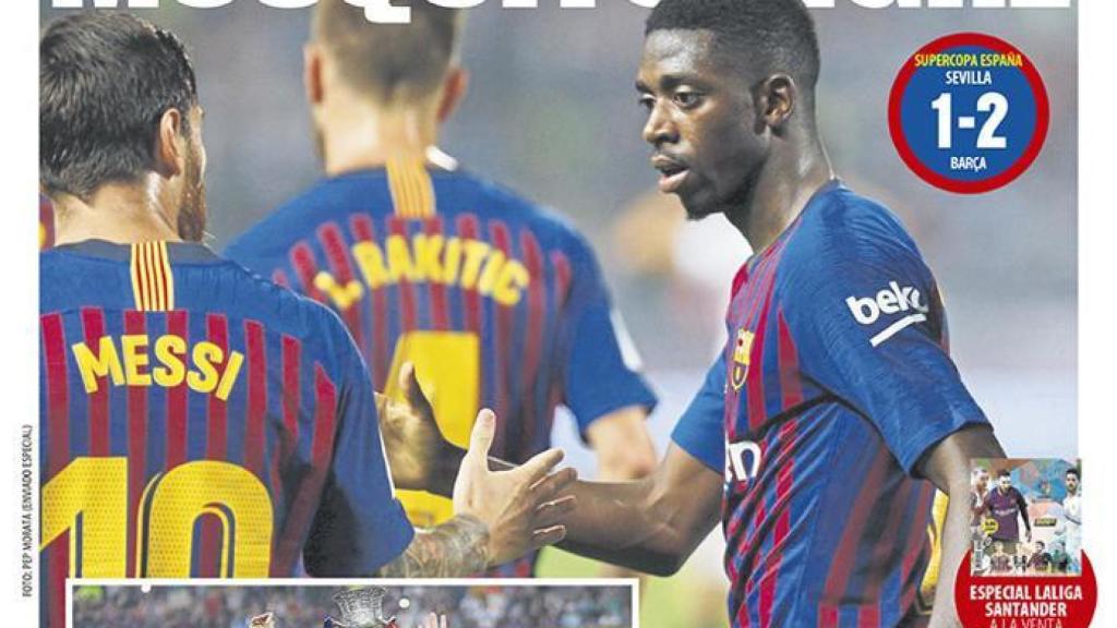 La portada del diario Mundo Deportivo (13/08/2018)