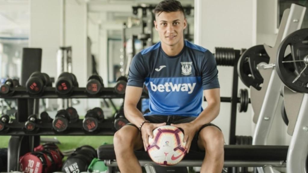 Óscar Rodríguez, cedido al Leganés. Foto: cdleganes.com