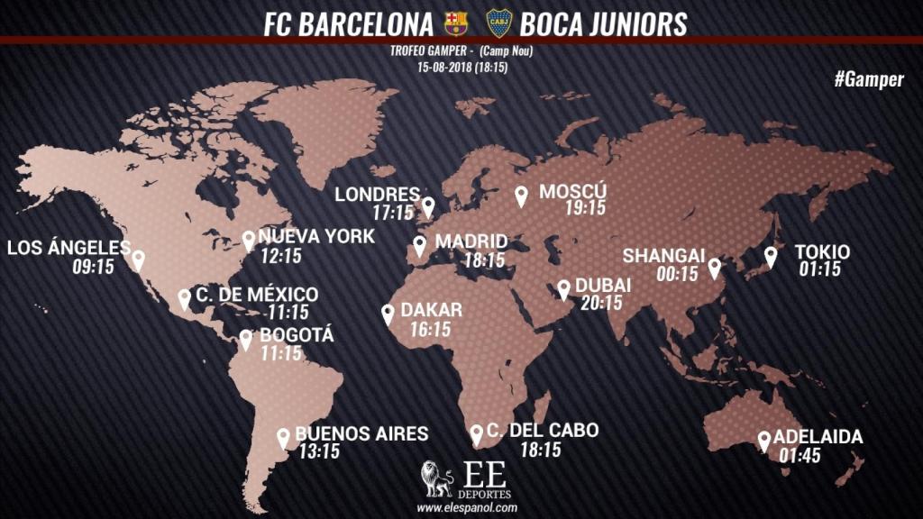 Horario del Trofeo Gamper entre Barcelona y Boca Juniors
