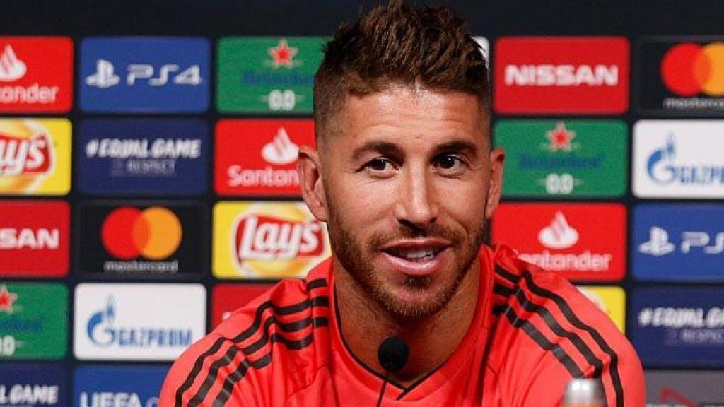 Sergio Ramos, en la rueda de prensa previa a la Supercopa ante el Atlético