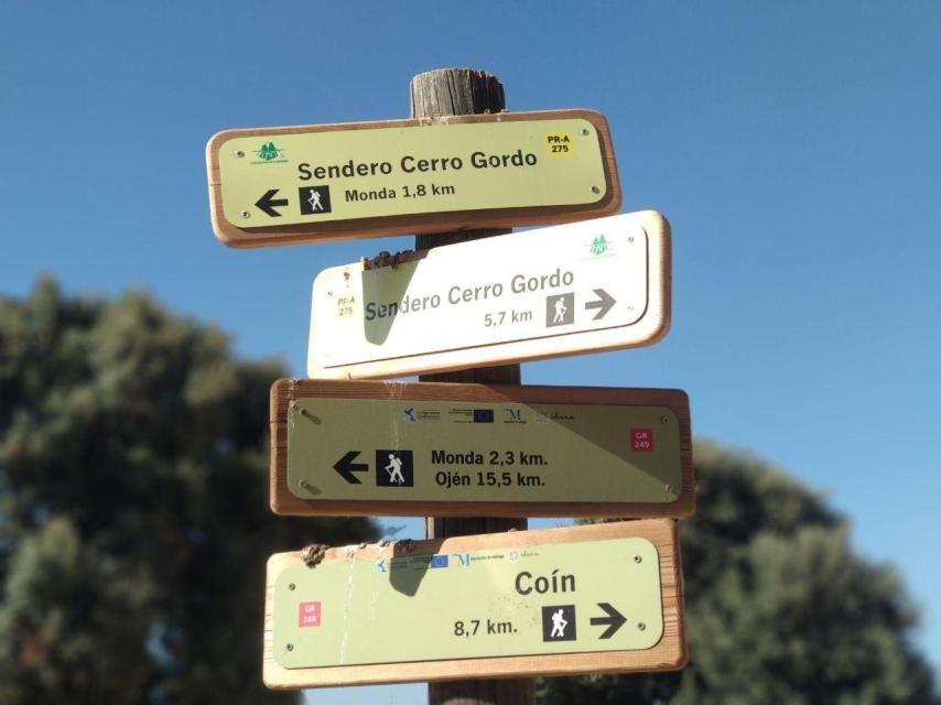 El paraje en el que se encontró el cadáver está en el límite entre los términos municipales de Monda y Coín. FOTO: BORJA DÍEZ