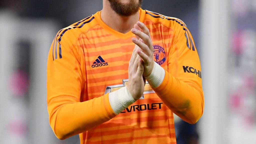 De Gea durante un partido del United