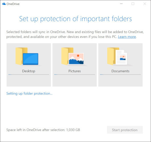 onedrive copia seguridad