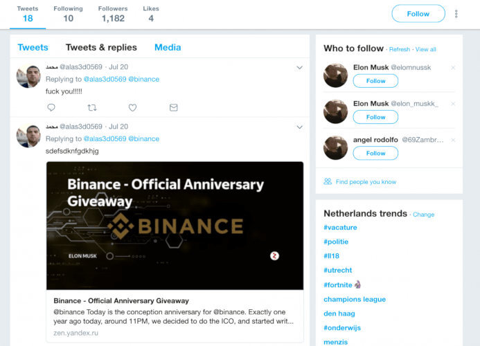 twitter cuenta falsa 1