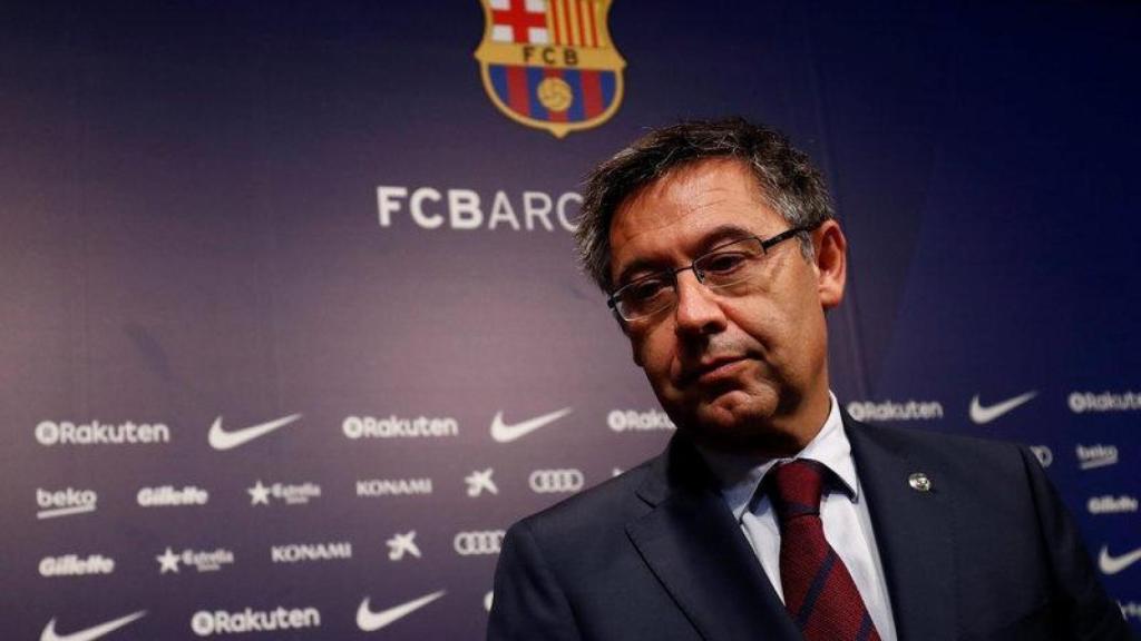 Bartomeu durante un acto con el Barcelona