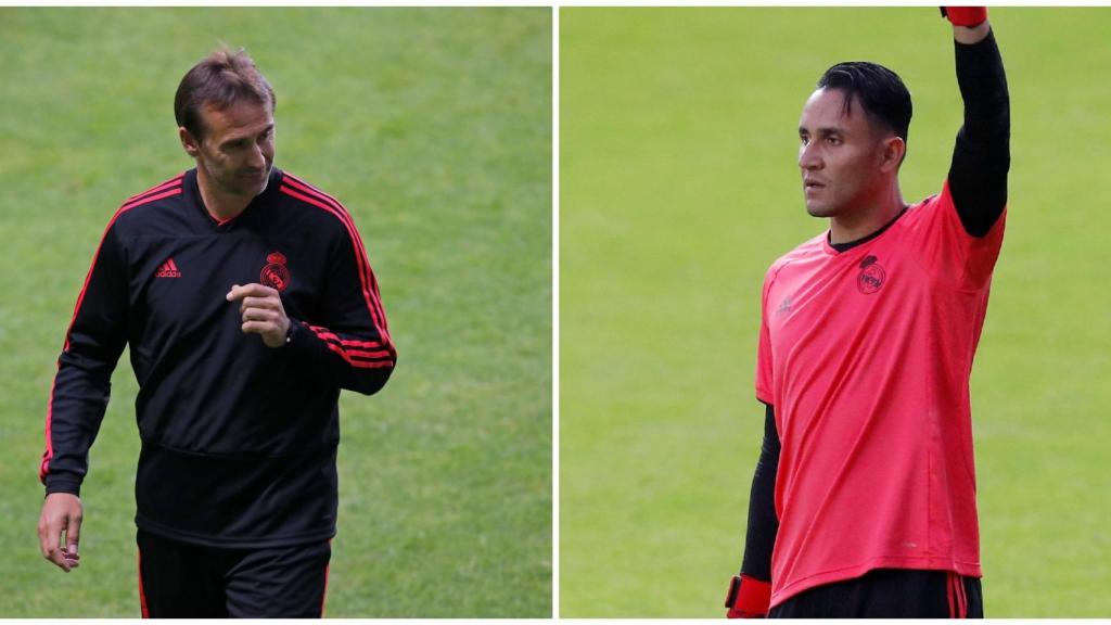 Lopetegui y Keylor Navas