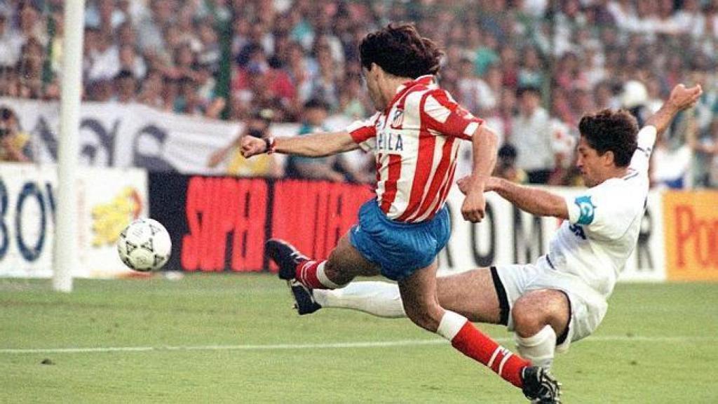 Futre, en su única final ante el Madrid.