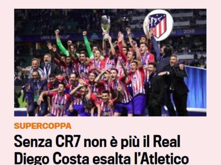 Portada La Gazzetta dello Sport