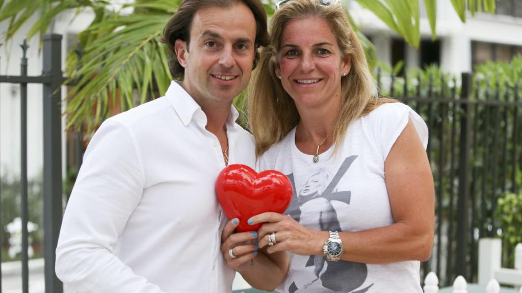 Josep Santacana y Arantxa Sánchez Vicario.