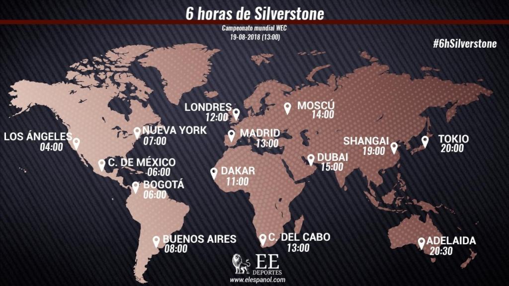 Horario de las 6 horas de Silverstone