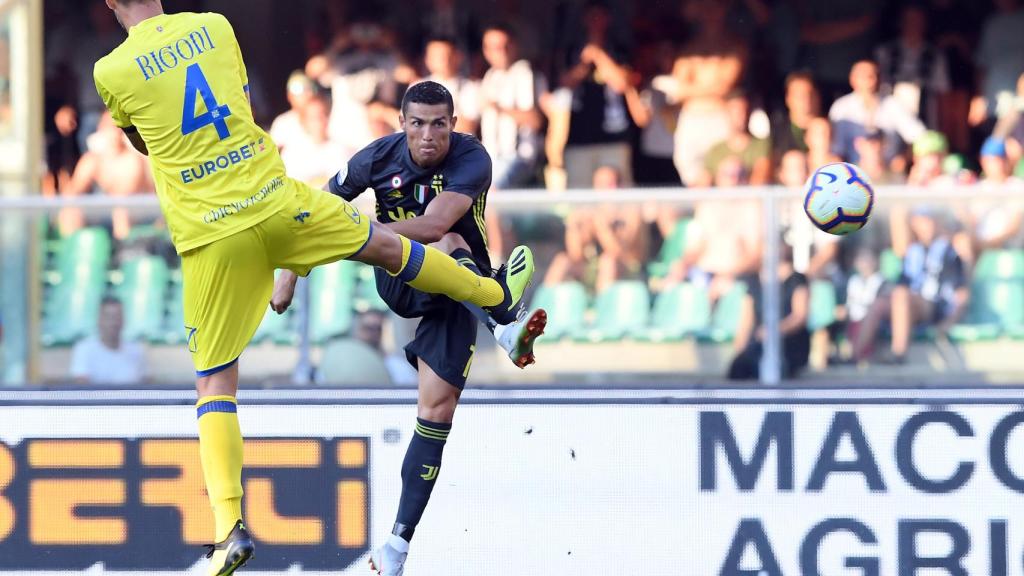 Cristiano Ronaldo, en su estreno oficial con la Juventus.