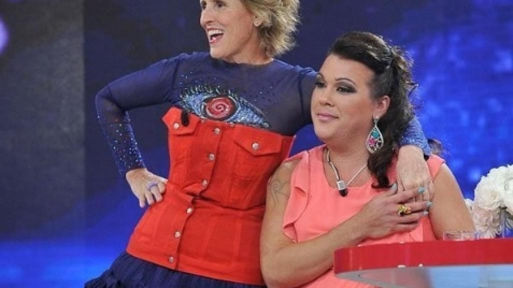 Mercedes Milá y Desy en una de las galas de 'Gran Hermano'