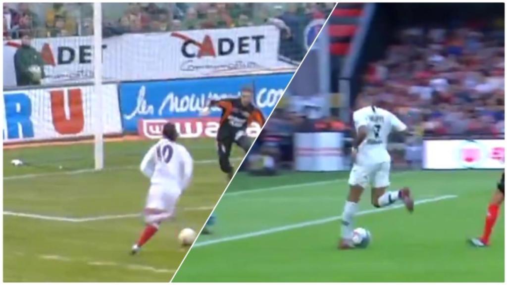 Ronaldinho y Mbappé.