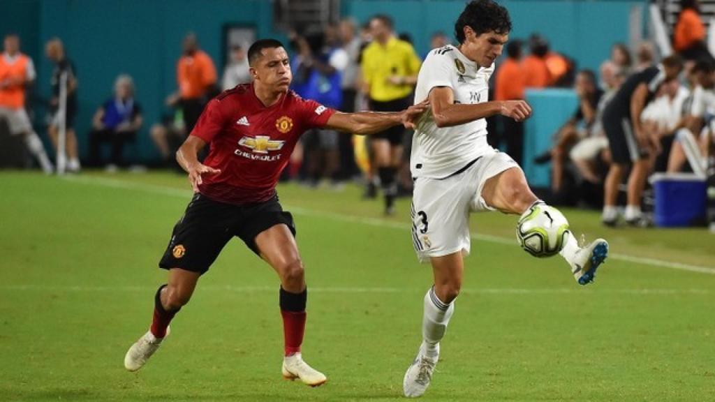 Vallejo, en el Real Madrid - Manchester United