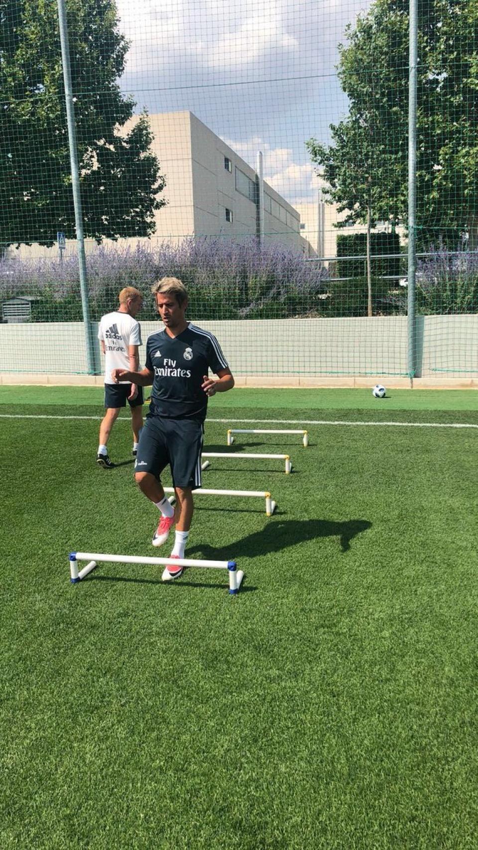 Fabio Coentrao entrenando