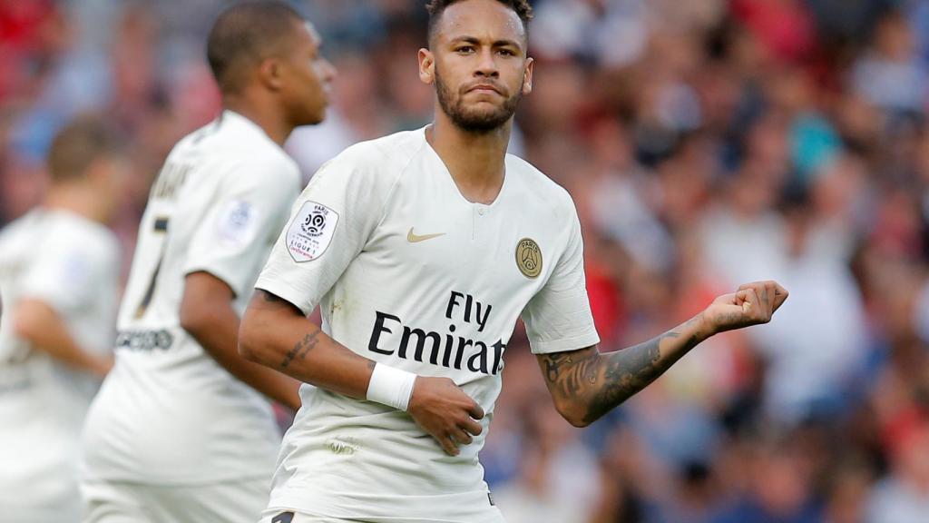 Neymar, en un partido con el PSG.