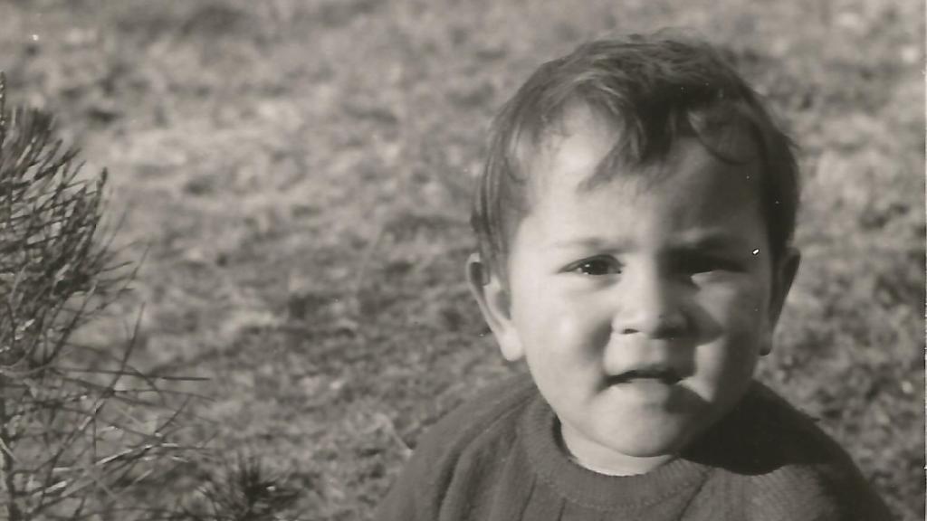 Xabier Fortes, de niño.