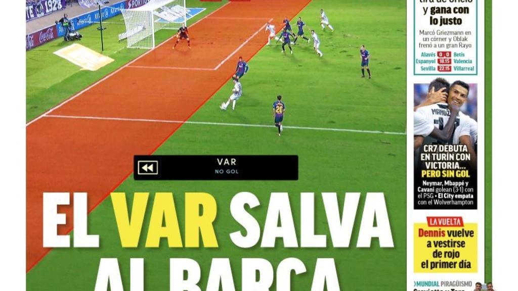 La portada del diario Marca (26/08/18)