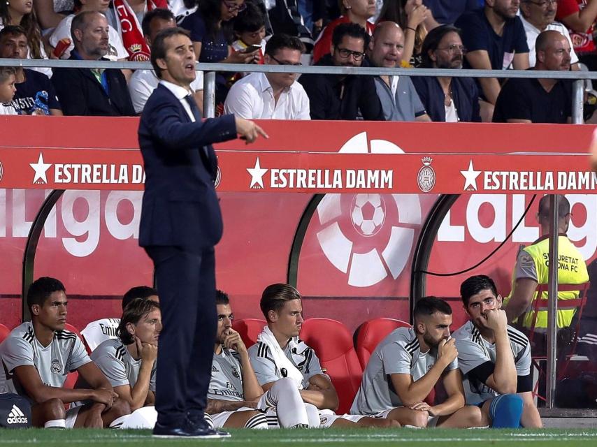 Julen Lopetegui, dando órdenes a sus jugadores