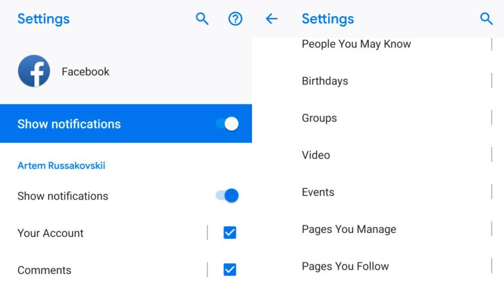 Las notificaciones de Facebook para Android se actualizan y aumentan su personalización