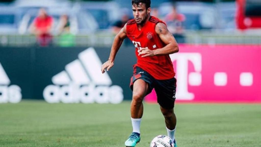 Juan Bernat en un entrenamiento con el Bayern Múnich durante esta pretemporada. Foto: Instagram (@juanbernat)