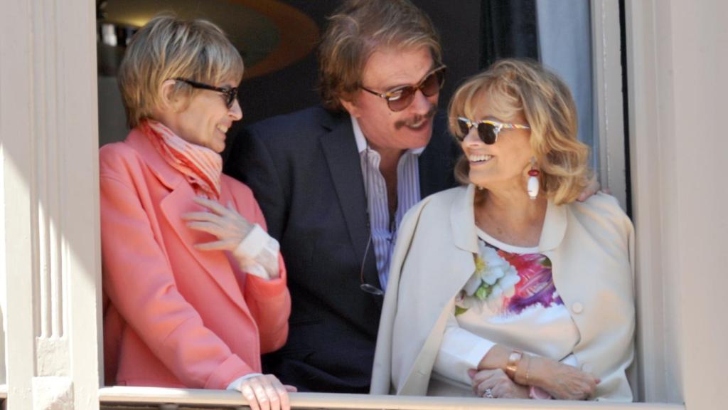 Leli junto a su hermana y Edmundo en su última Semana Santa.