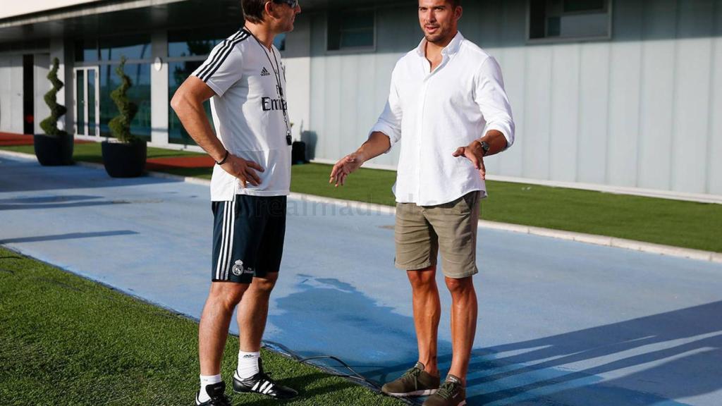Cristian Toro y Julen Lopetegui